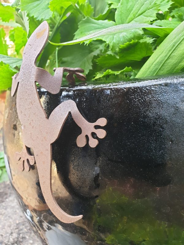 Lizard - Australian Made Rusted Metal Garden Art - Image 2