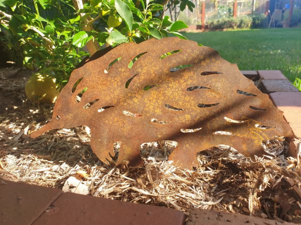 Echidna Garden Stake - Australian Made Rusted Metal Garden Art - Image 5