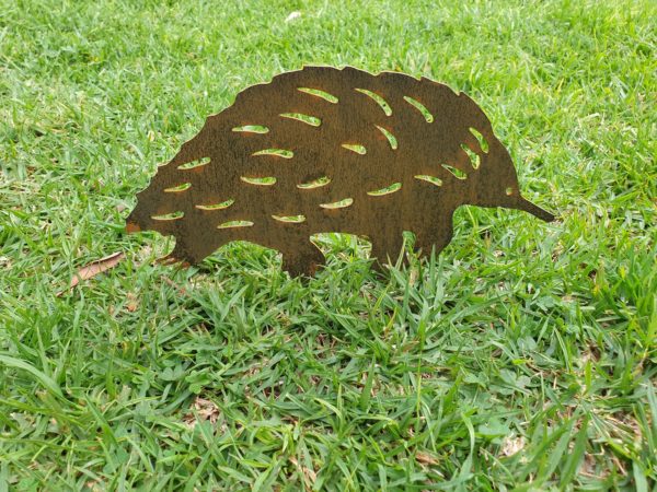 Echidna Garden Stake - Australian Made Rusted Metal Garden Art - Image 7