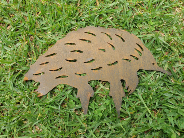 Echidna Garden Stake - Australian Made Rusted Metal Garden Art - Image 9