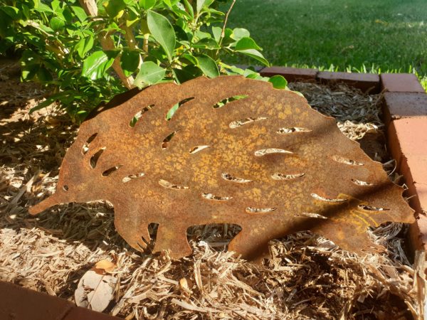 Echidna Garden Stake - Australian Made Rusted Metal Garden Art - Image 8