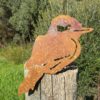 Kookaburra Post Topper - Australian Made Rusted Metal Garden Art - Image 2