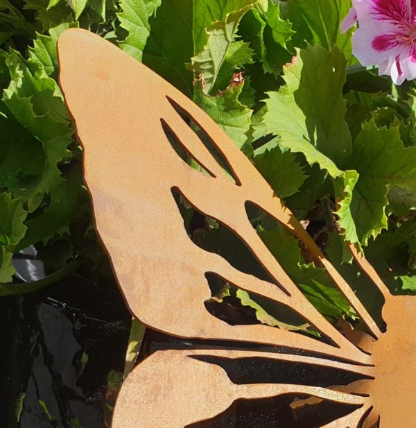 Butterfly #2 - Australian Made Rusted Metal Garden Art - Image 5