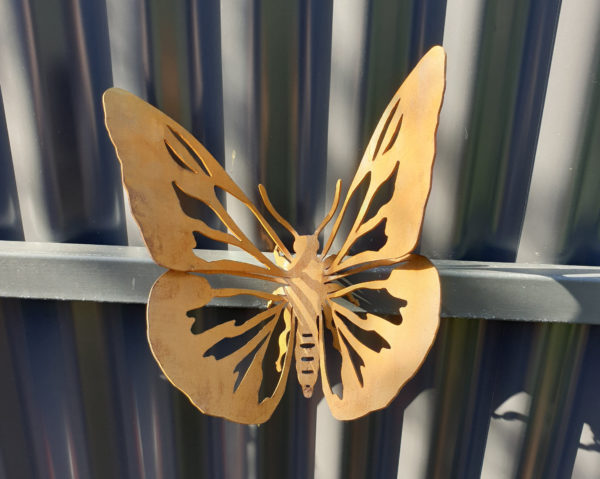 Butterfly #2 - Australian Made Rusted Metal Garden Art - Image 4