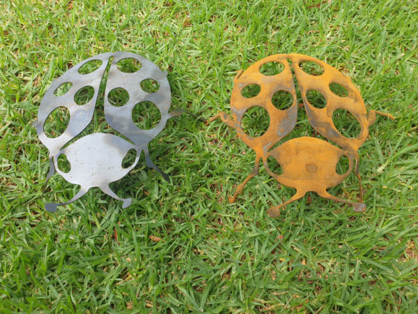 Ladybird - Australian Made Rusted Metal Garden Art - Image 4