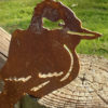 Kookaburra Post Topper - Australian Made Rusted Metal Garden Art - Image 3