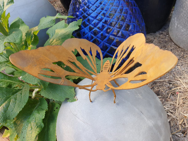 Butterfly #2 - Australian Made Rusted Metal Garden Art - Image 3