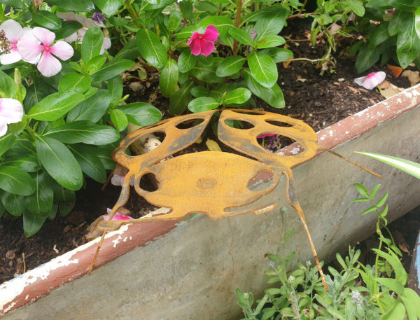 Ladybird - Australian Made Rusted Metal Garden Art - Image 2