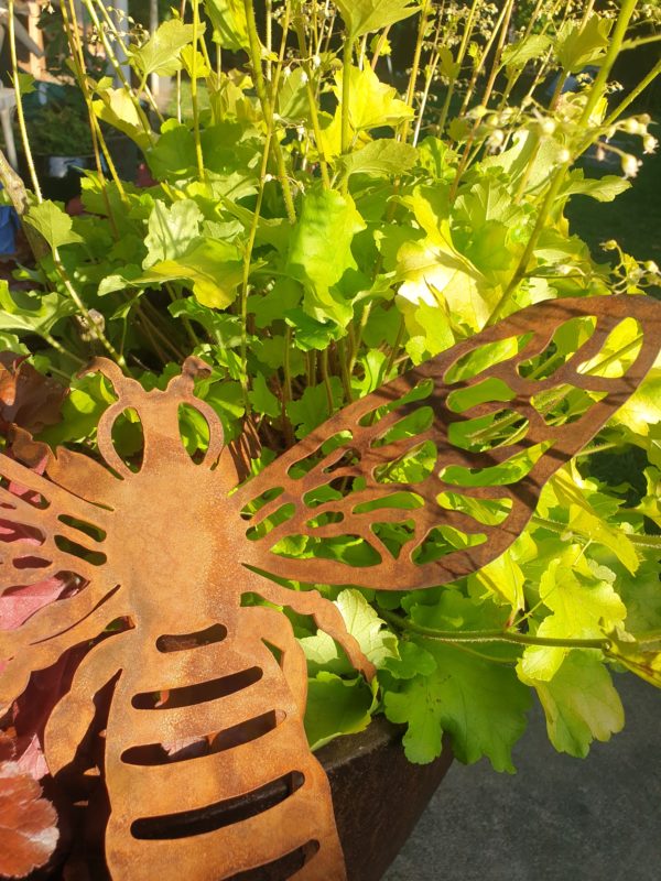 Honey Bee - Australian Made Rusted Metal Garden Art - Image 4