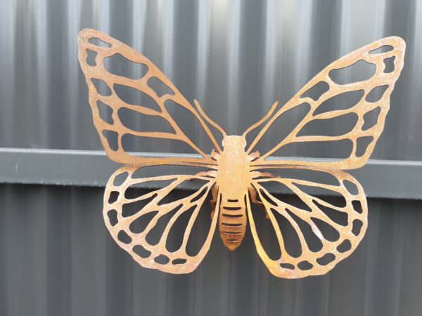 Butterfly #1 - Australian Made Rusted Metal Garden Art - Image 3