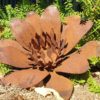 Flower - Australian Made Rusted Metal Garden Art - Image 4