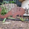 Numbat Garden Stake - Australian Made Rusted Metal Garden Art - Image 2