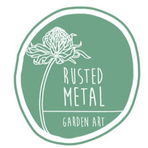 Rusted Metal Garden Art