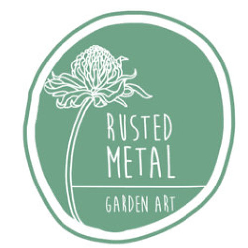 Rusted Metal Garden Art