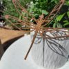 Dragonfly Pot Decoration - Australian Made Rusted Metal Garden Art - Image 2